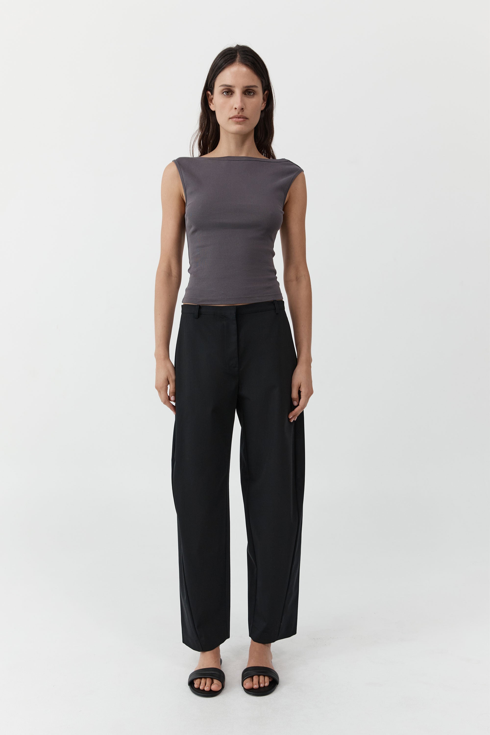 St. Agni | Fine Band Balloon Pants - Black