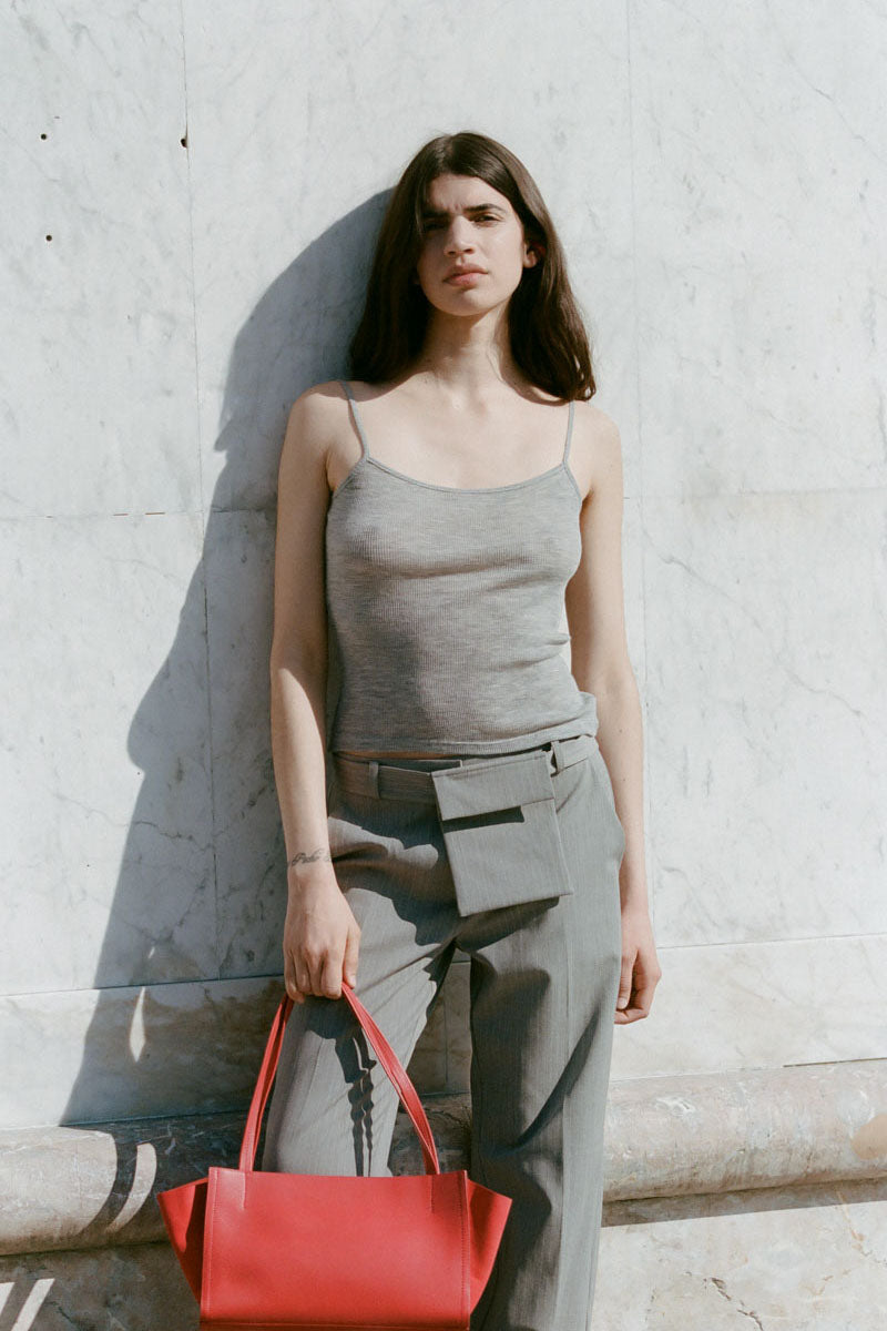 Baby Wool Cami - Grey Marle