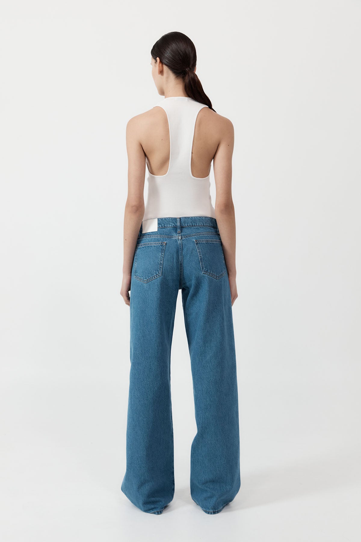Low Rise Jeans - Denim Blue