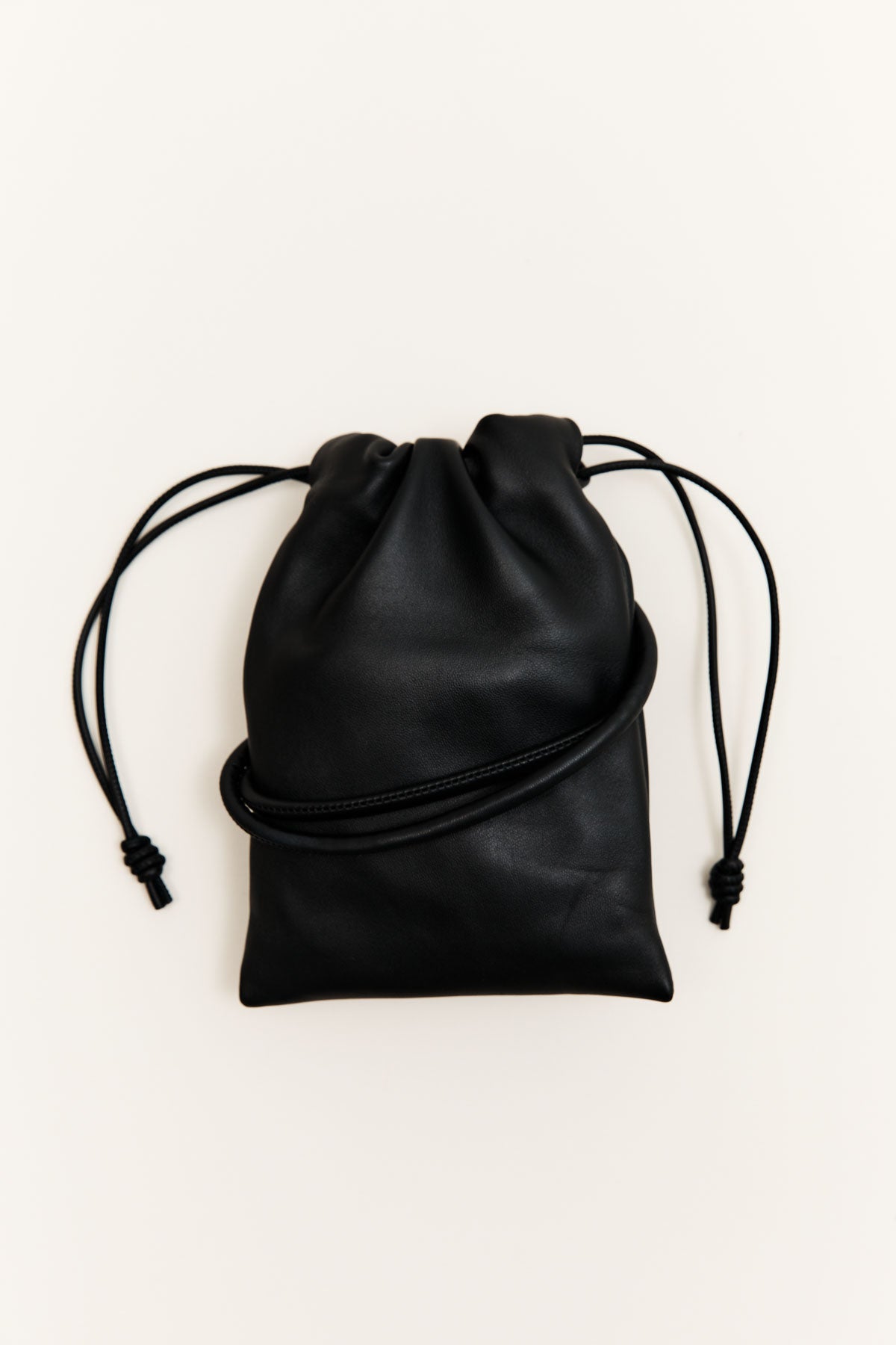 Soft Drawstring Pouch - Black