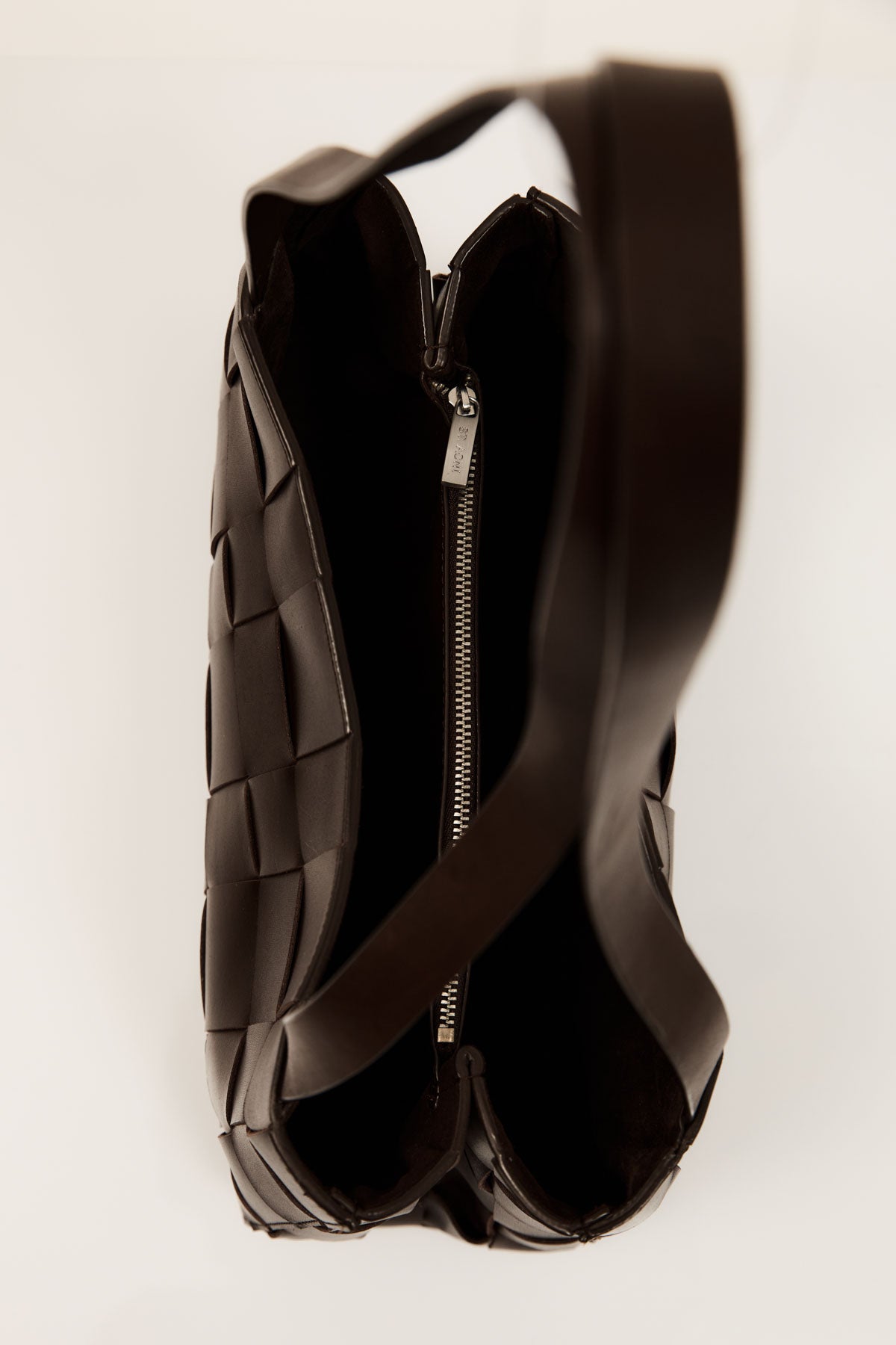 Slim Woven Tote - Chocolate