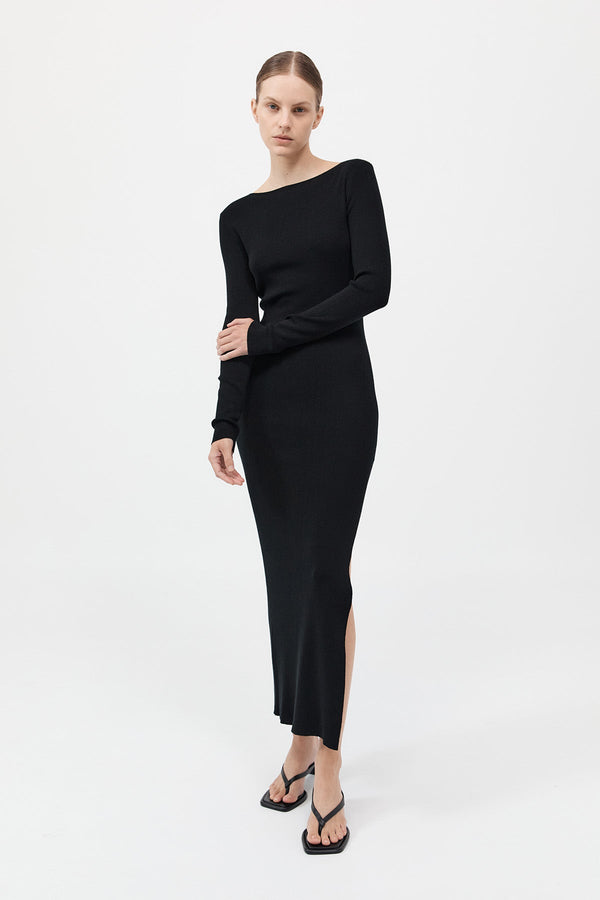 Cut Out Dress - Black
