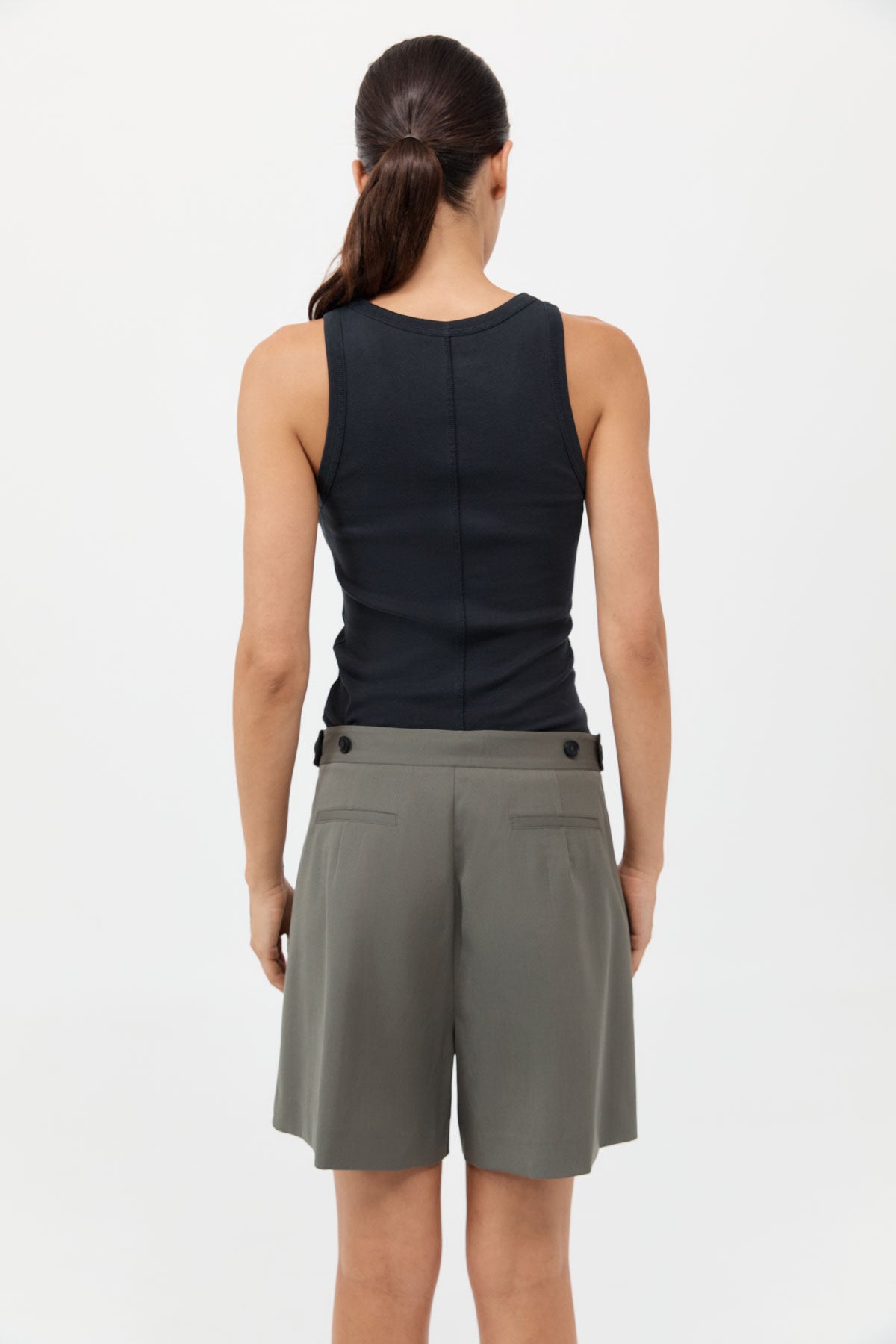 Adjustable Shorts - Smokey Olive
