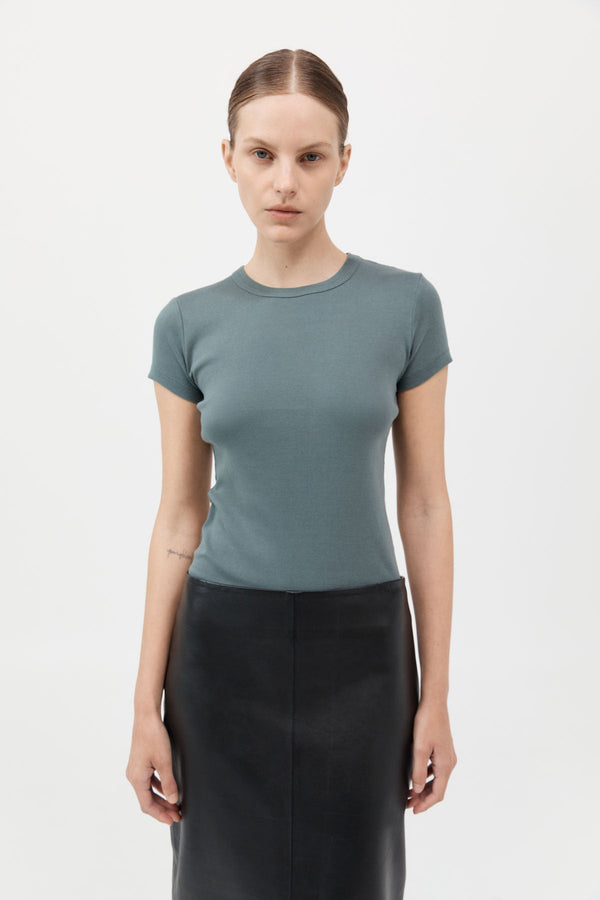Organic Cotton Baby Tee - Balsam Green
