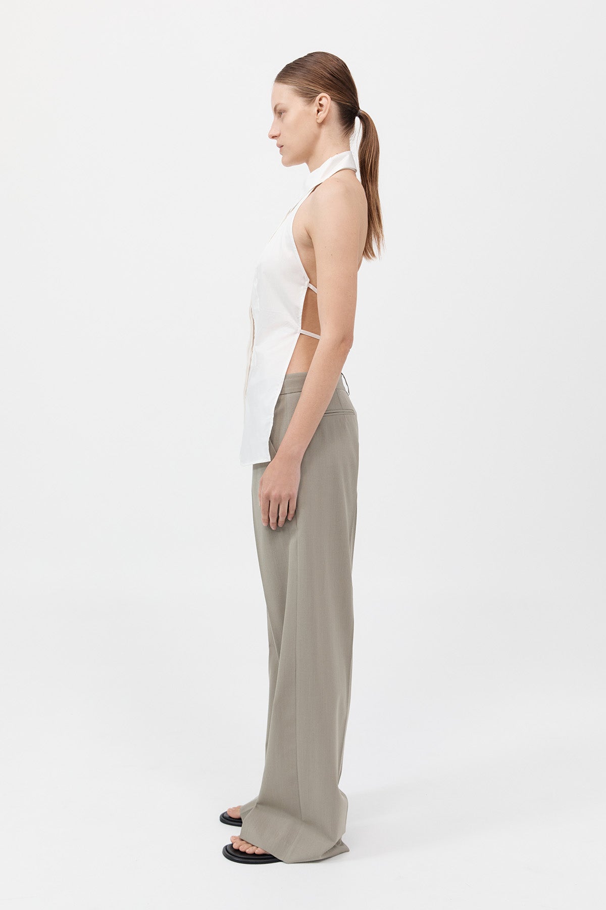 Halter Shirt - White