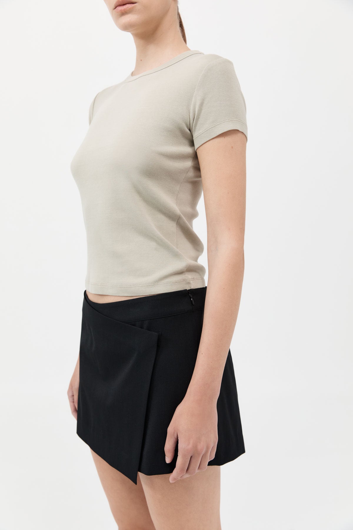 Organic Cotton Baby Tee - Moss Grey