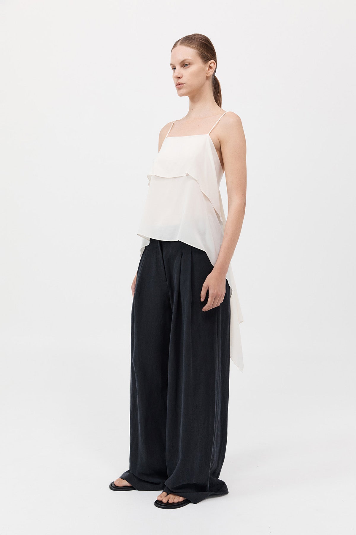 Silk Drape Top - Tofu
