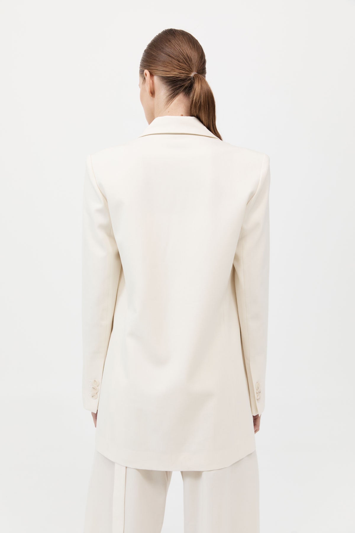 Belt Detail Blazer - Milk