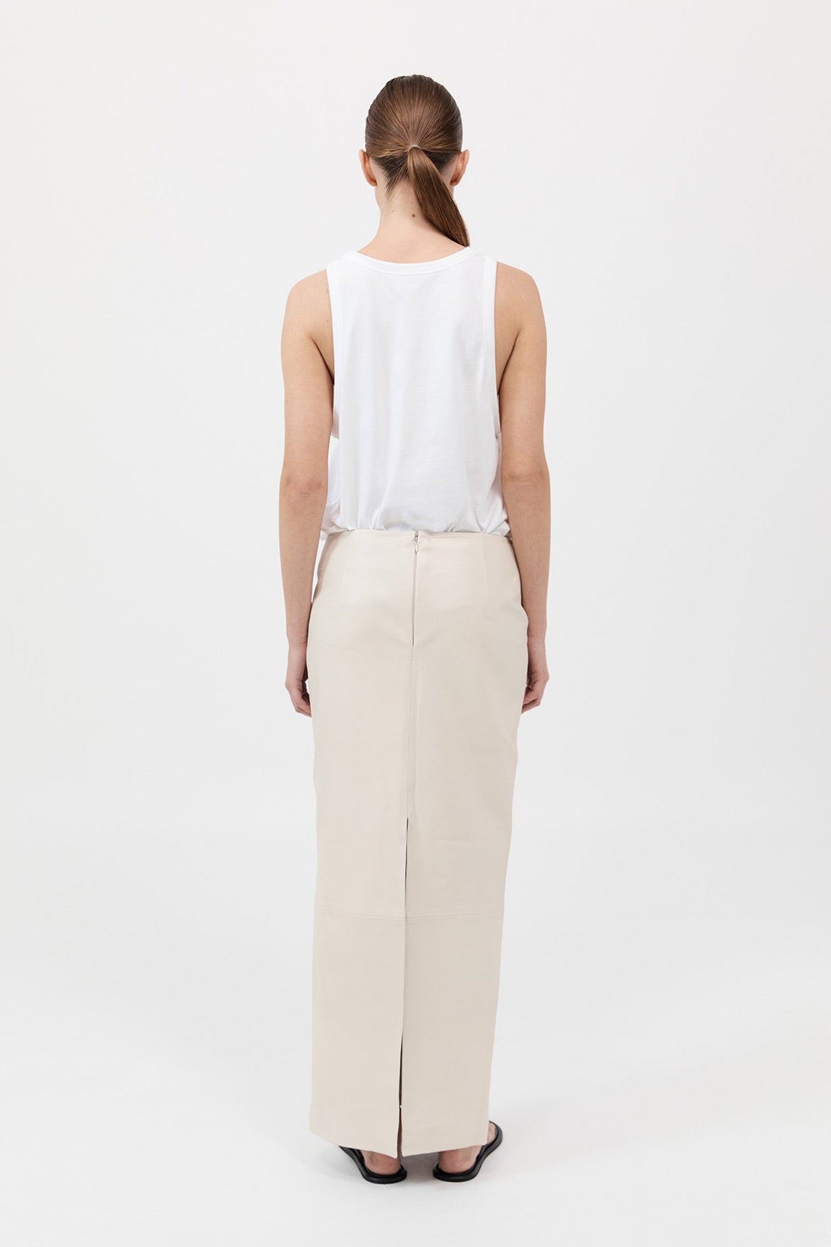 Organic Cotton Boxy Tank - White