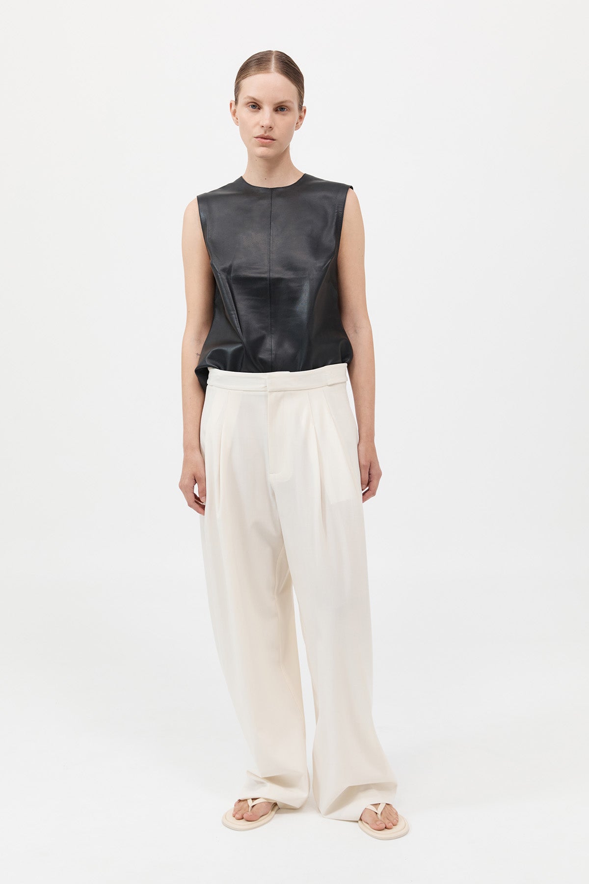 Leather Top - Black