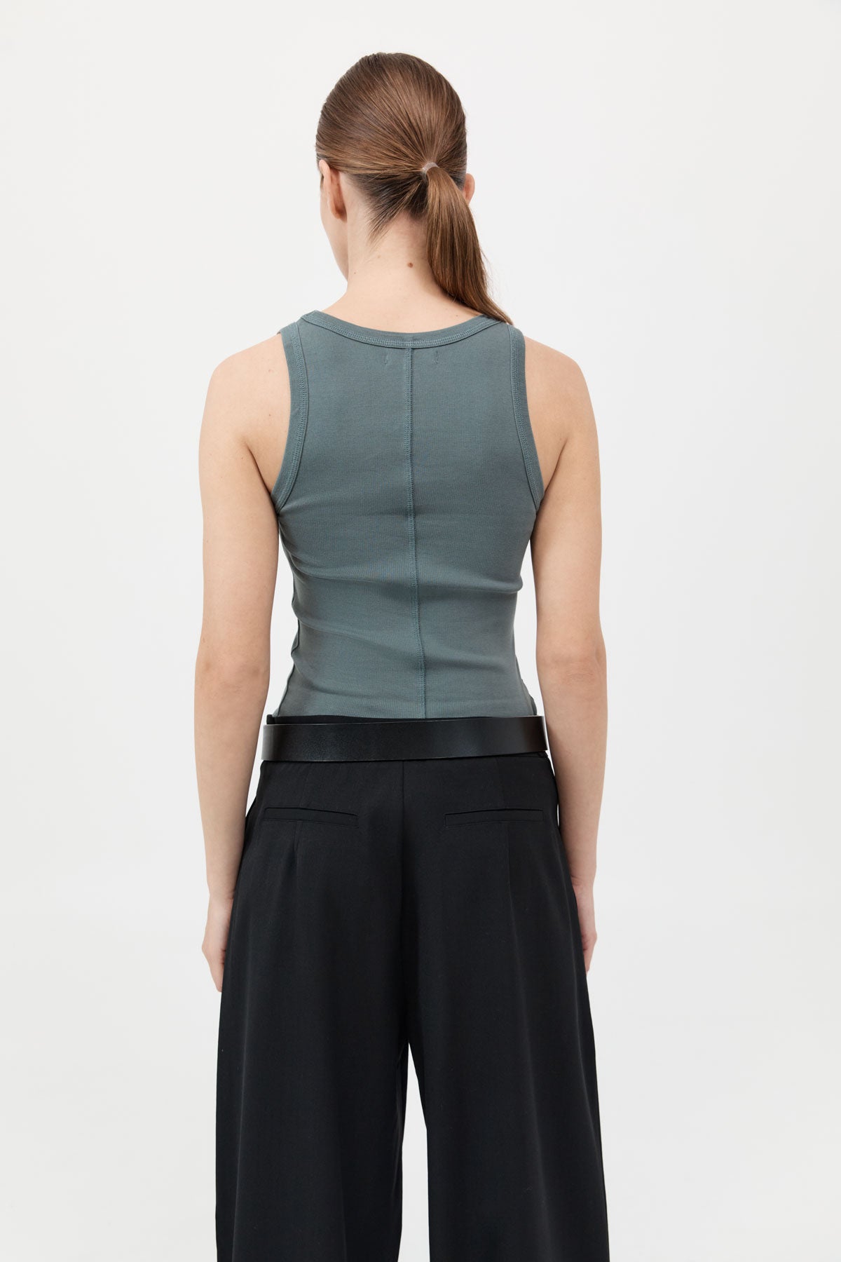 Organic Cotton Singlet - Balsam Green