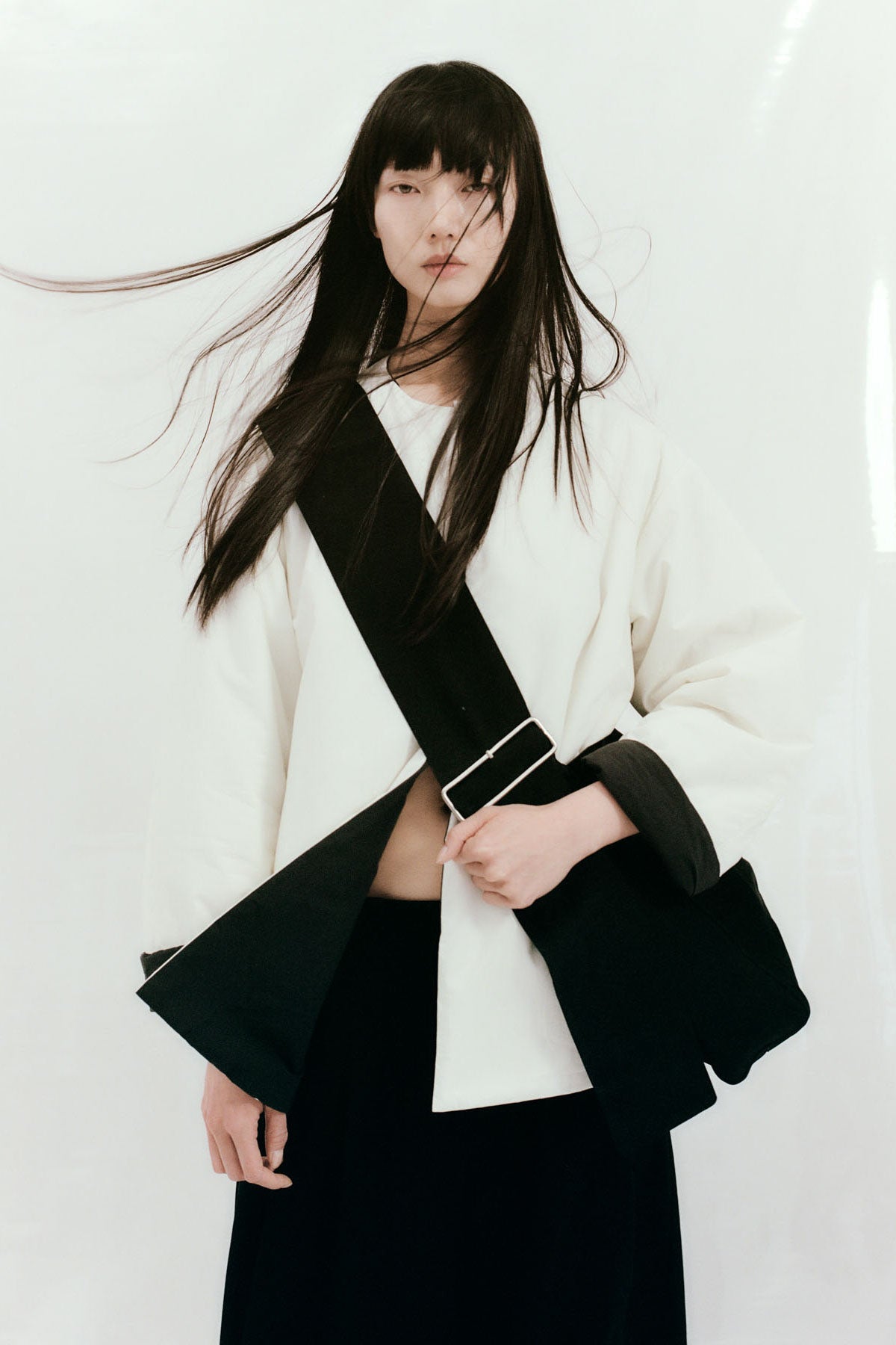 Reversible Pillow Jacket - Black/Cloud