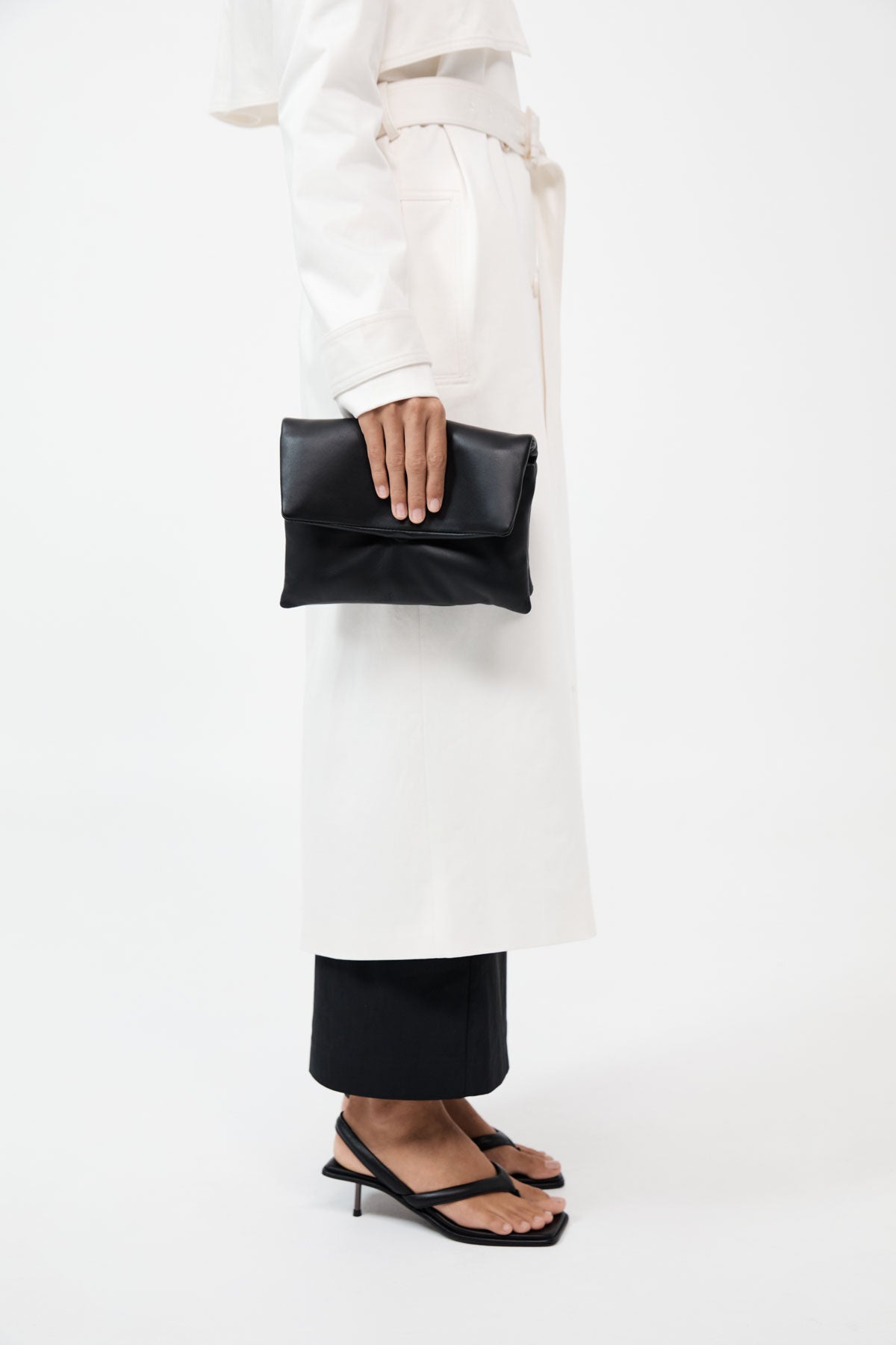 Dual Envelope Clutch - Black