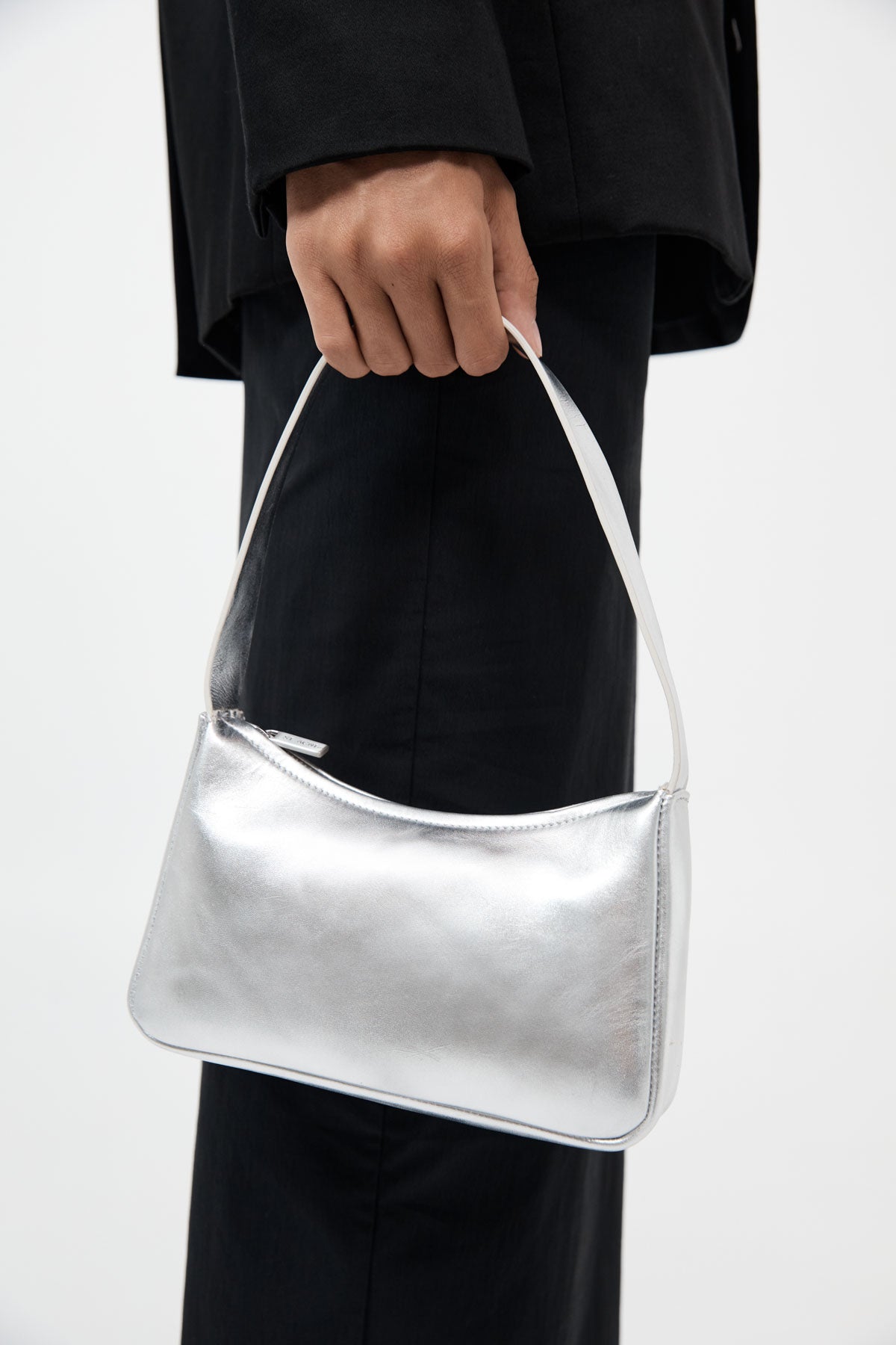 90s Petit Shoulder Bag - Silver