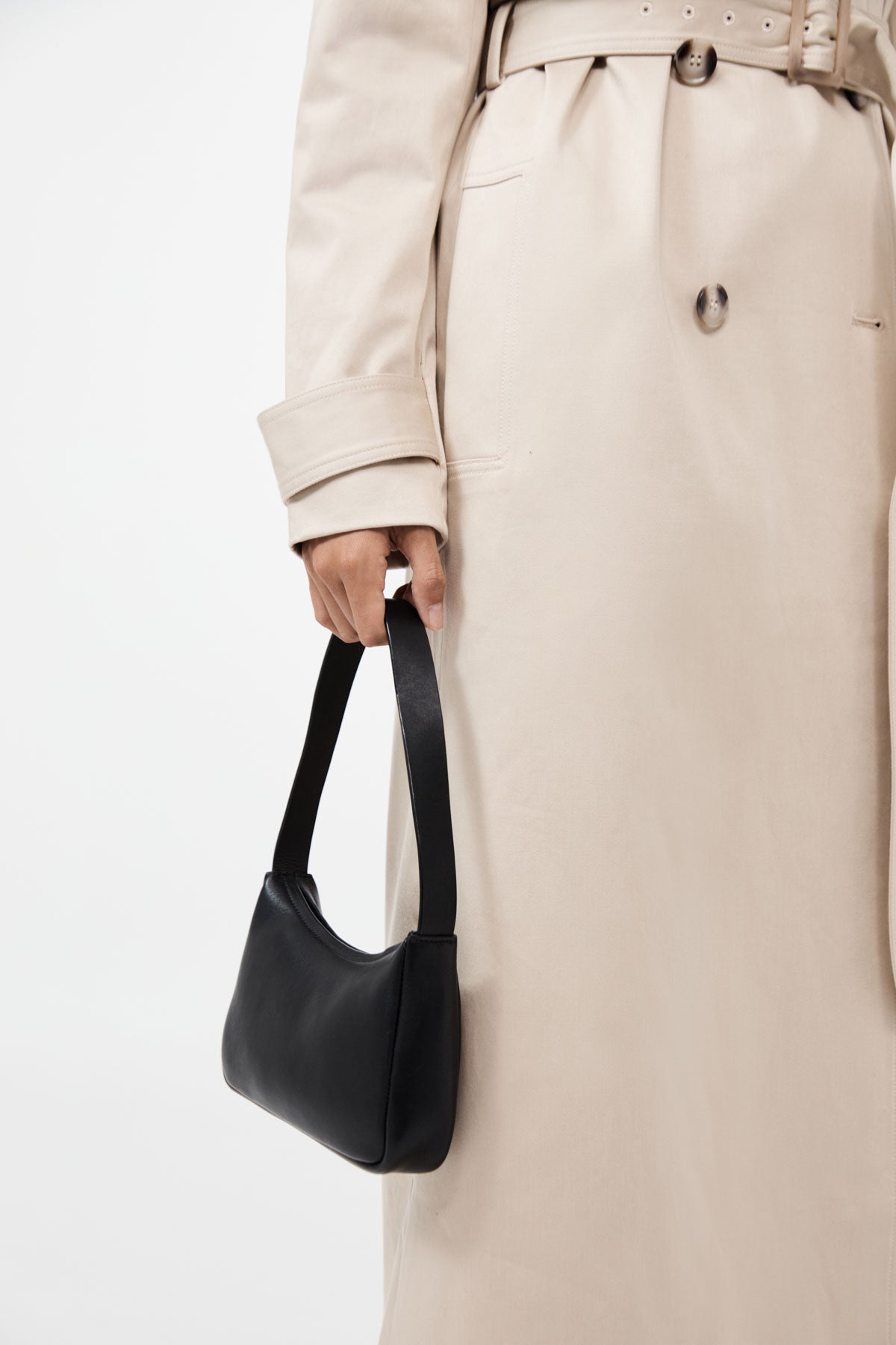 90s Petit Shoulder Bag - Black