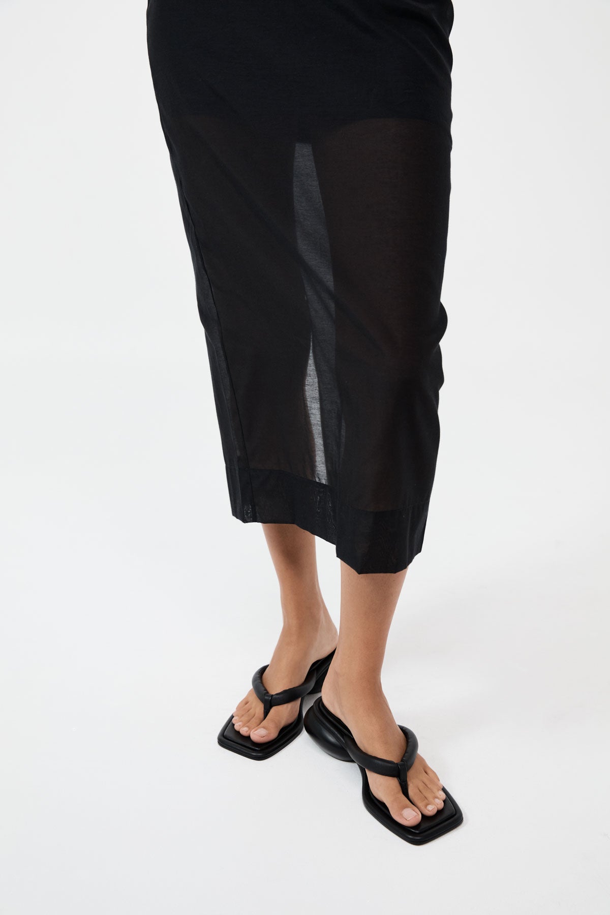 Flip Flop Dome Heel - Black