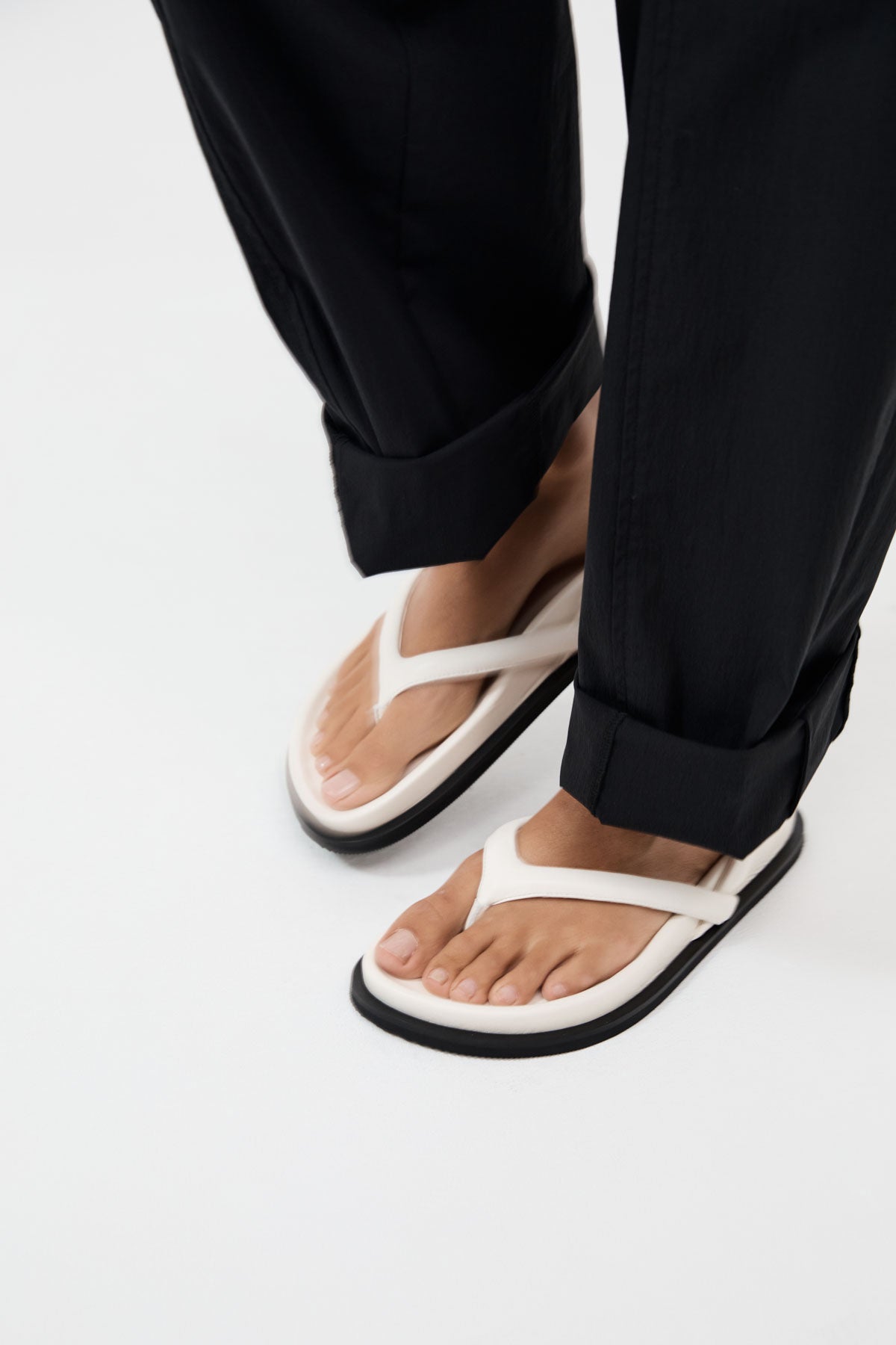 Sling Back Thong Sandal - Tofu