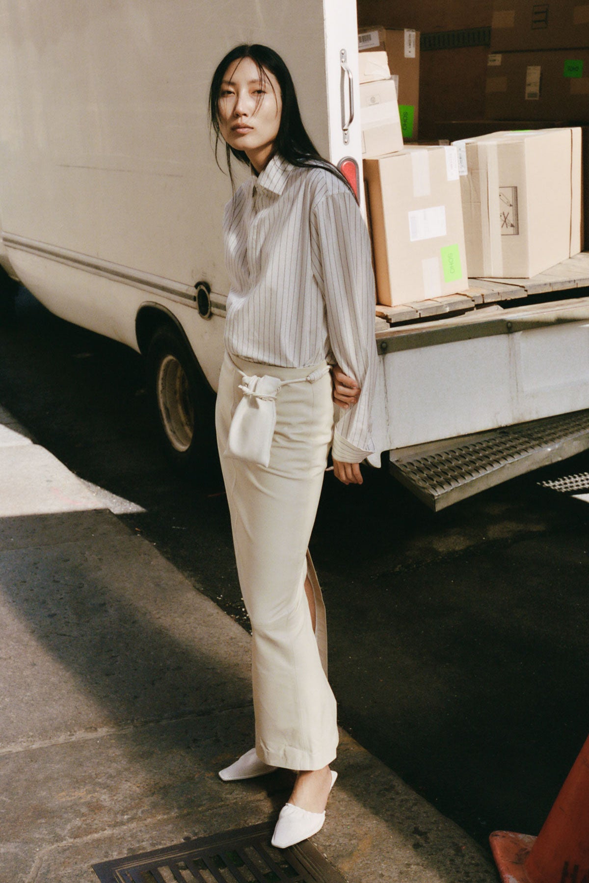 Homme Shirt - White Stripe