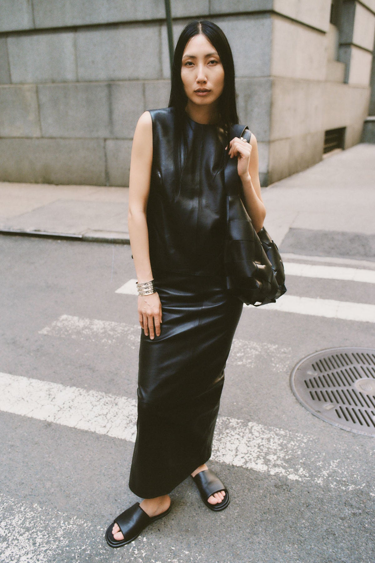 Leather Top - Black