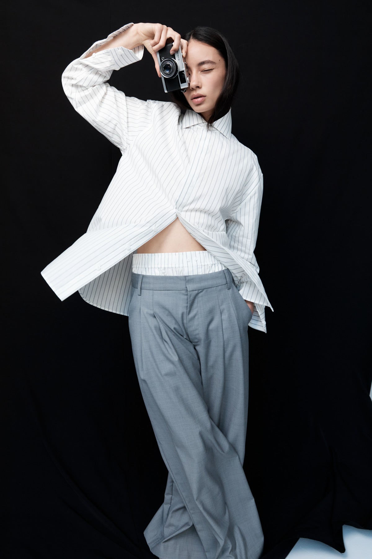 Homme Shirt - White Stripe