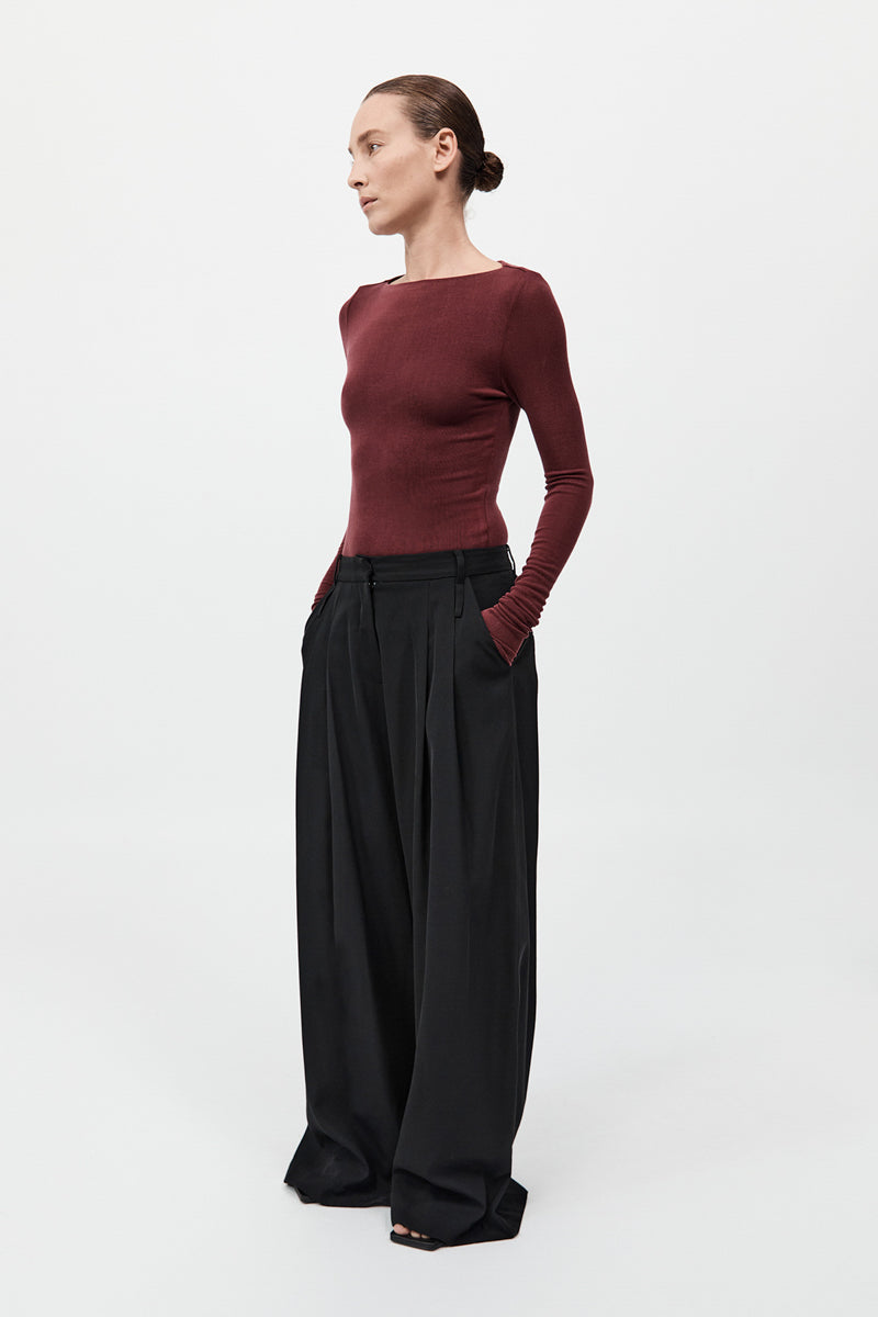 Double Loop Pants - Black