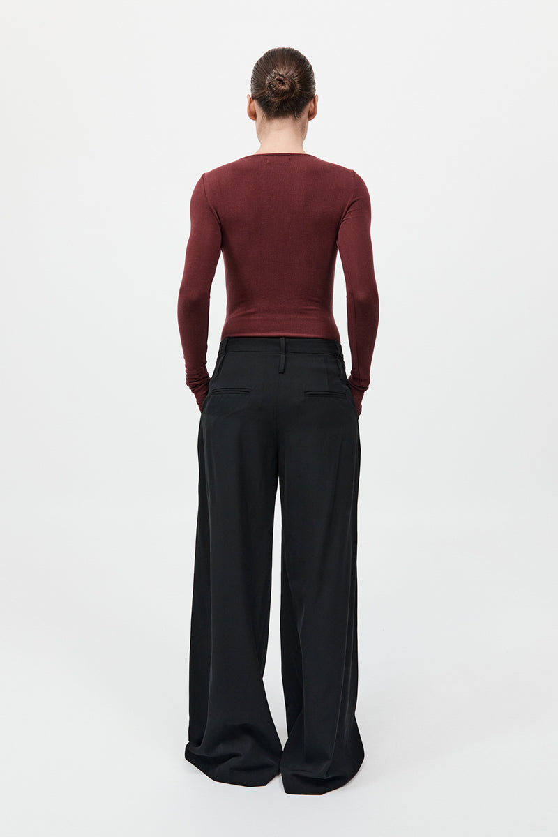Double Loop Pants - Black