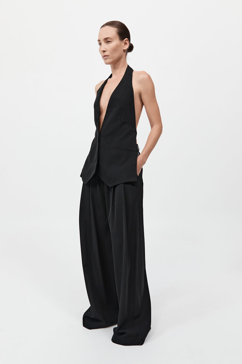 Double Loop Pants - Black