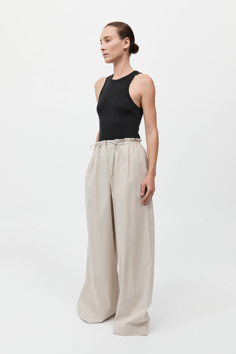 Petit Paperbag Waist Pants - Creme