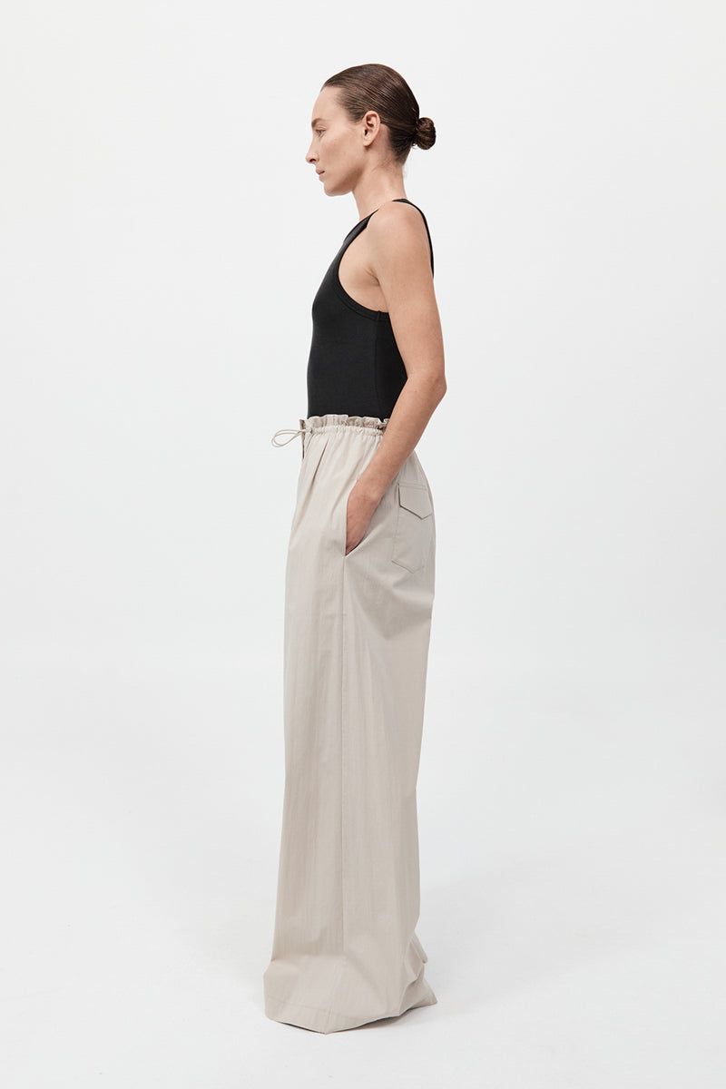 Petit Paperbag Waist Pants - Creme