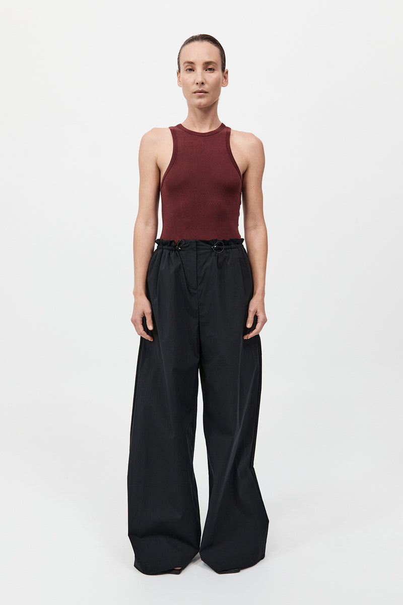 Petit Paperbag Waist Pants - Black