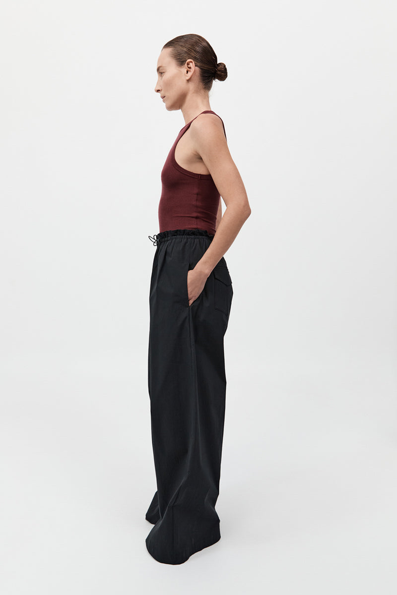 Petit Paperbag Waist Pants - Black
