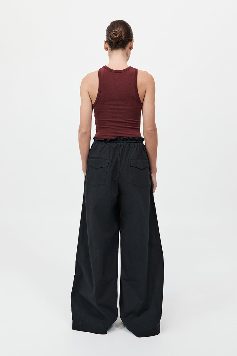 Petit Paperbag Waist Pants - Black
