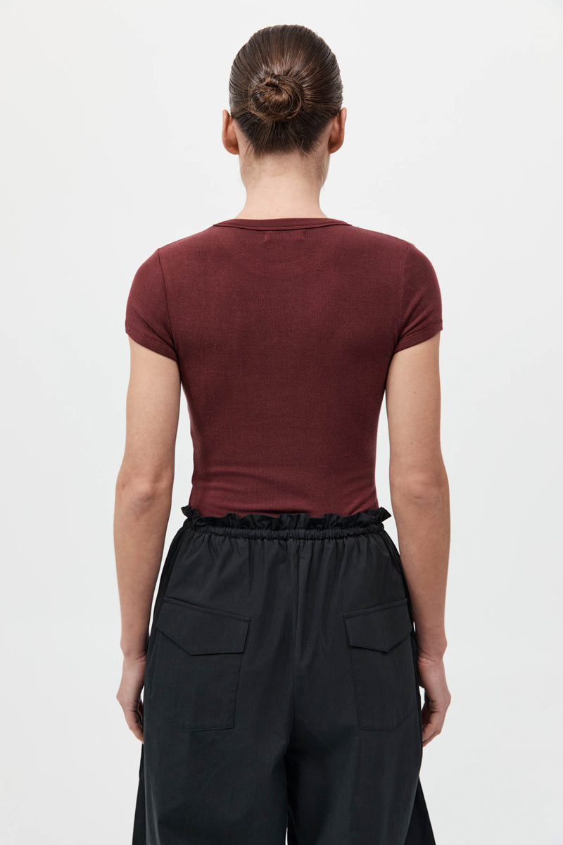 Jersey Baby Tee - Currant