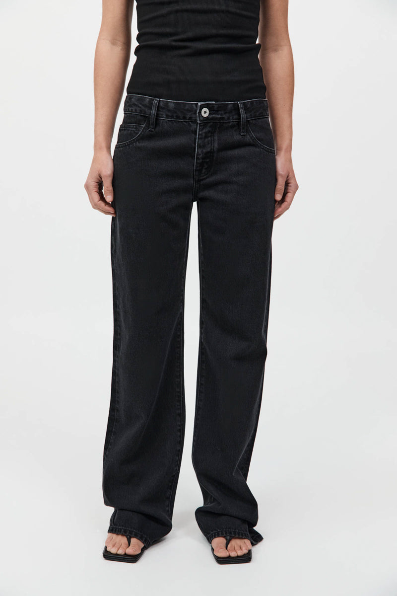 90s Low Rise Jeans 
by Outland Denim - Washed Black