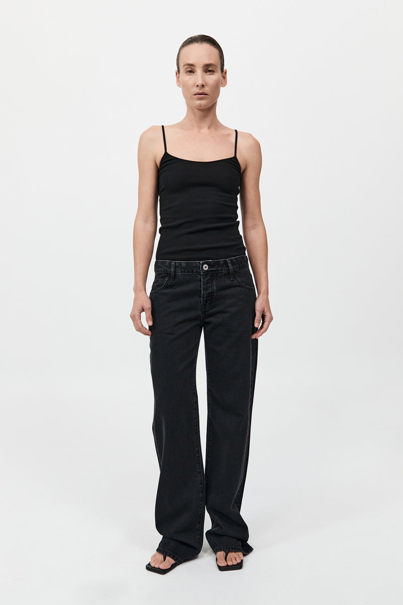 90s Low Rise Jeans 
by Outland Denim - Washed Black