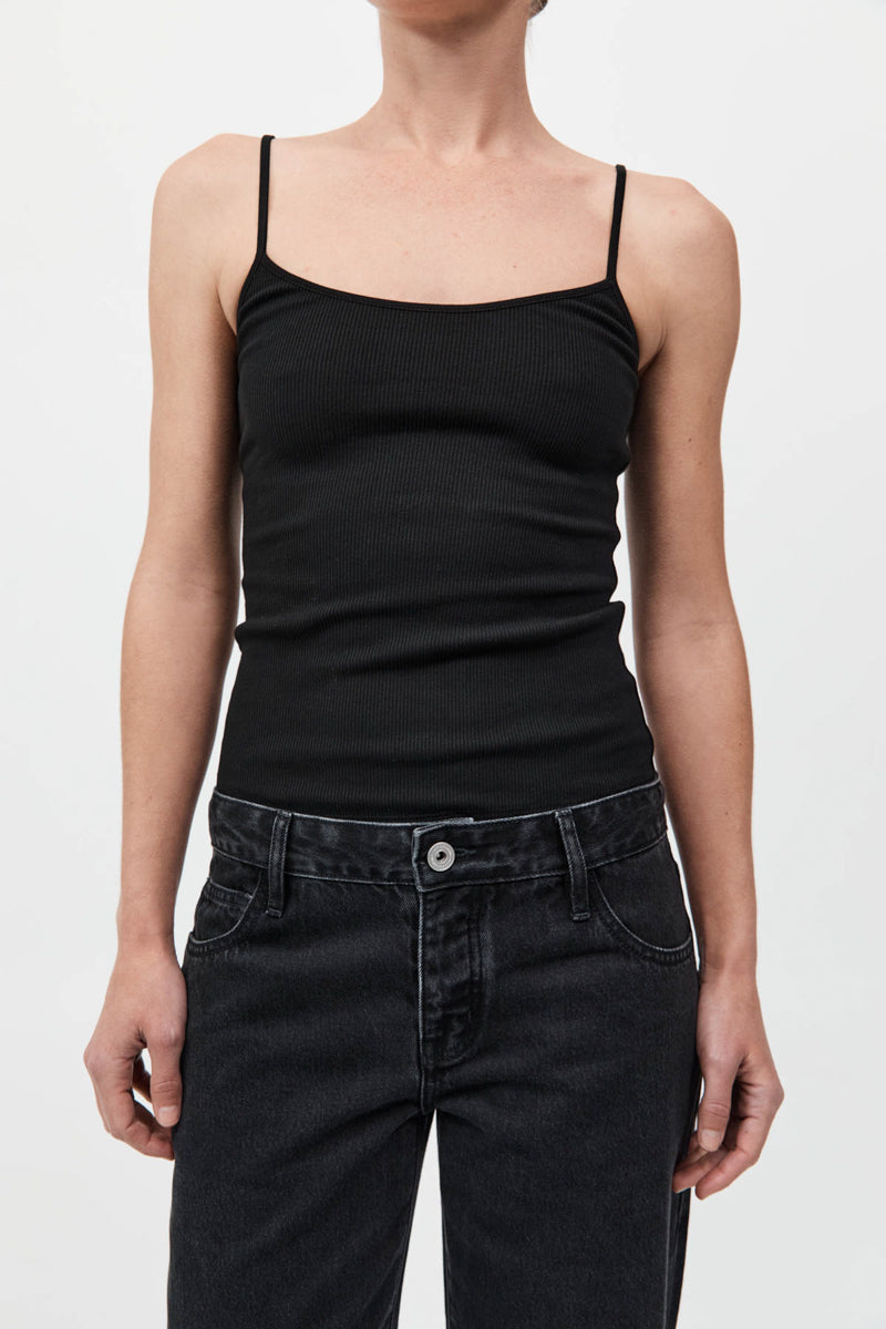 Rib Cami - Black