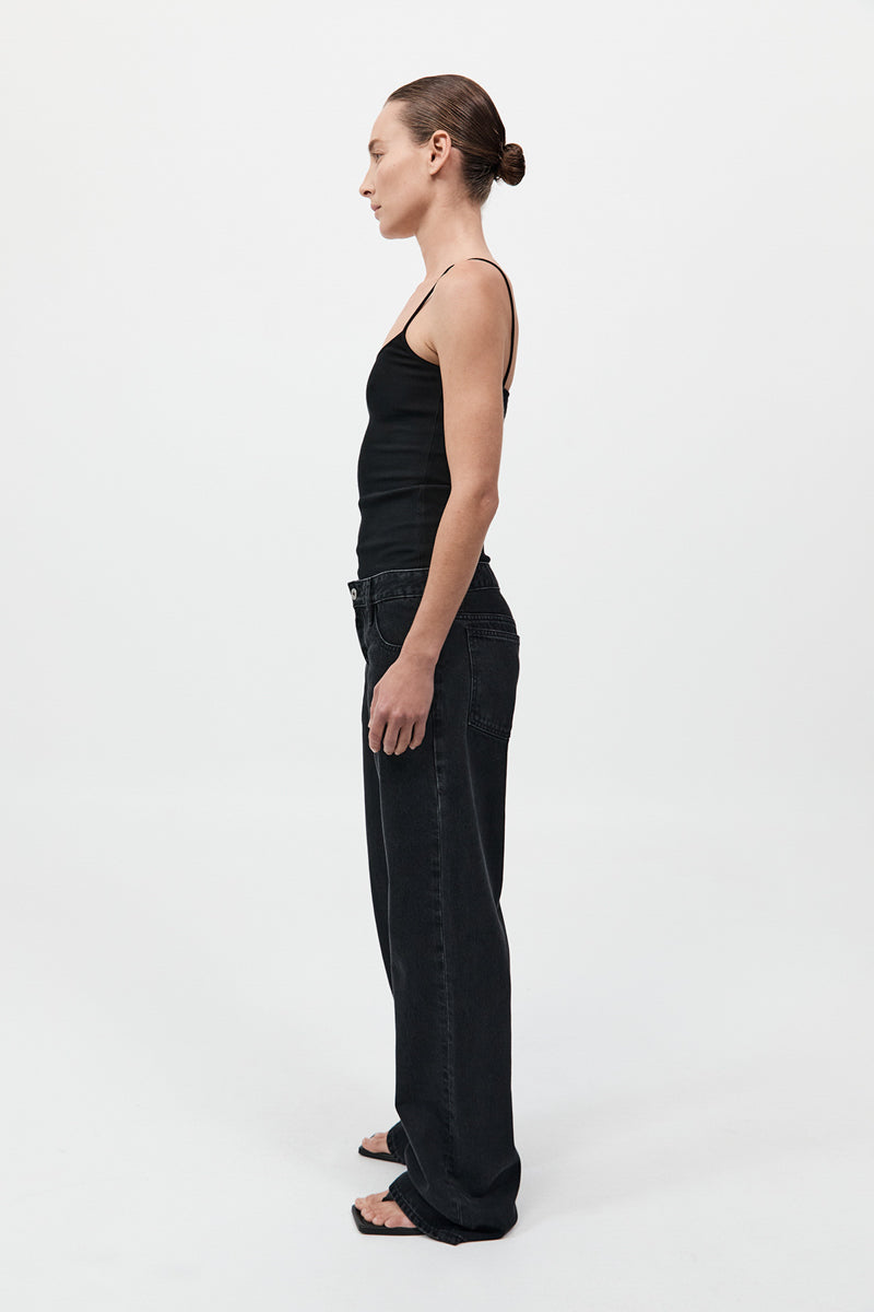 90s Low Rise Jeans 
by Outland Denim - Washed Black