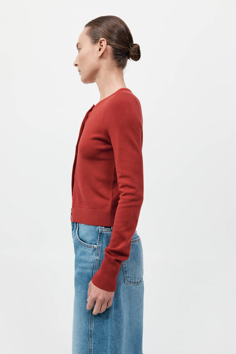 Classic Cardigan - Rosso