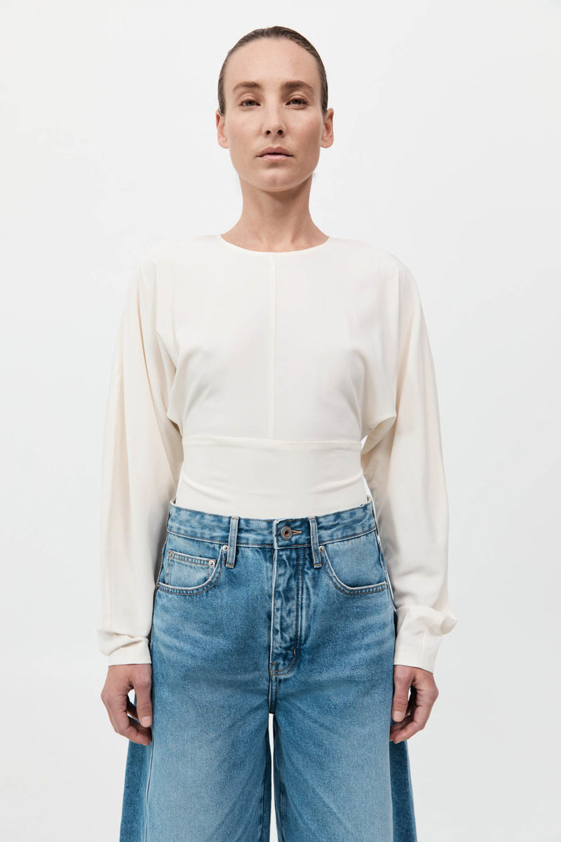 Dolman Sleeve Bodysuit - Off White