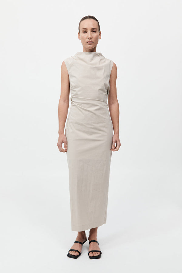 Soft Sculptural Dress - Creme