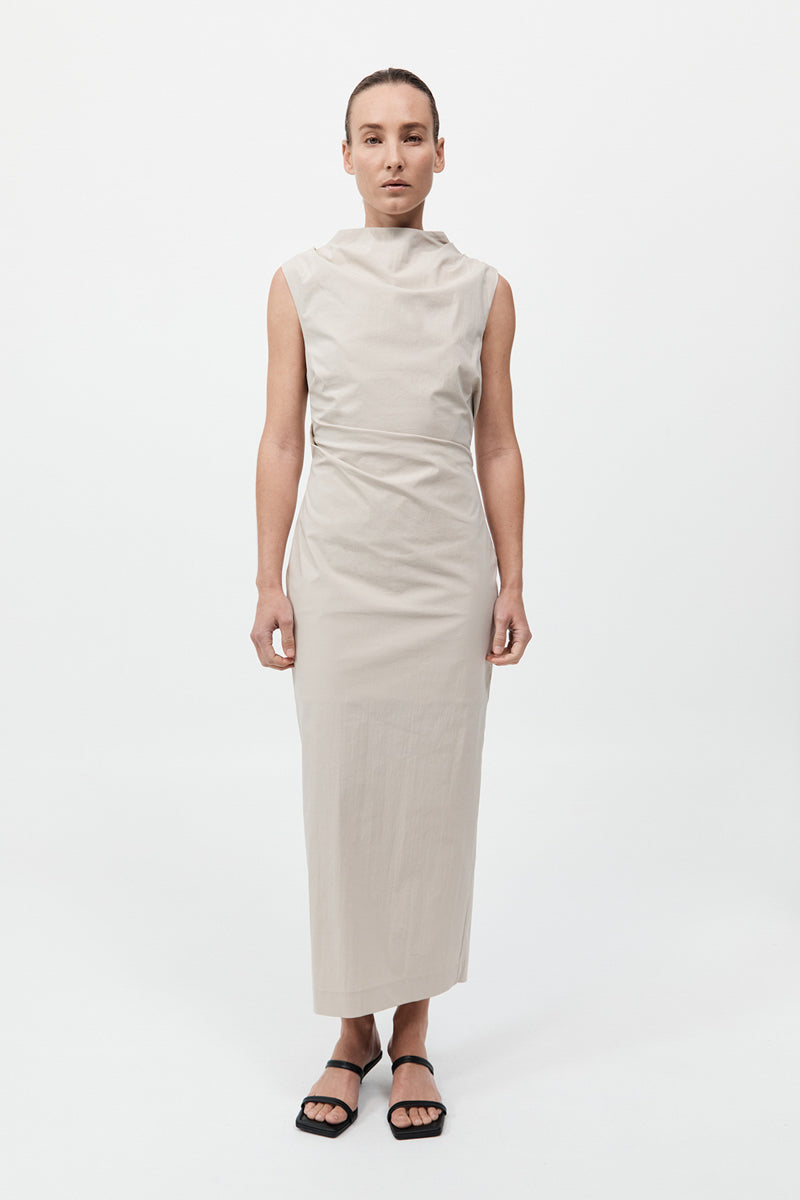 Soft Sculptural Dress - Creme