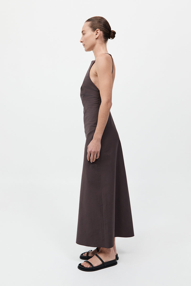 Minimal Bias Dress - Chocolate Plum