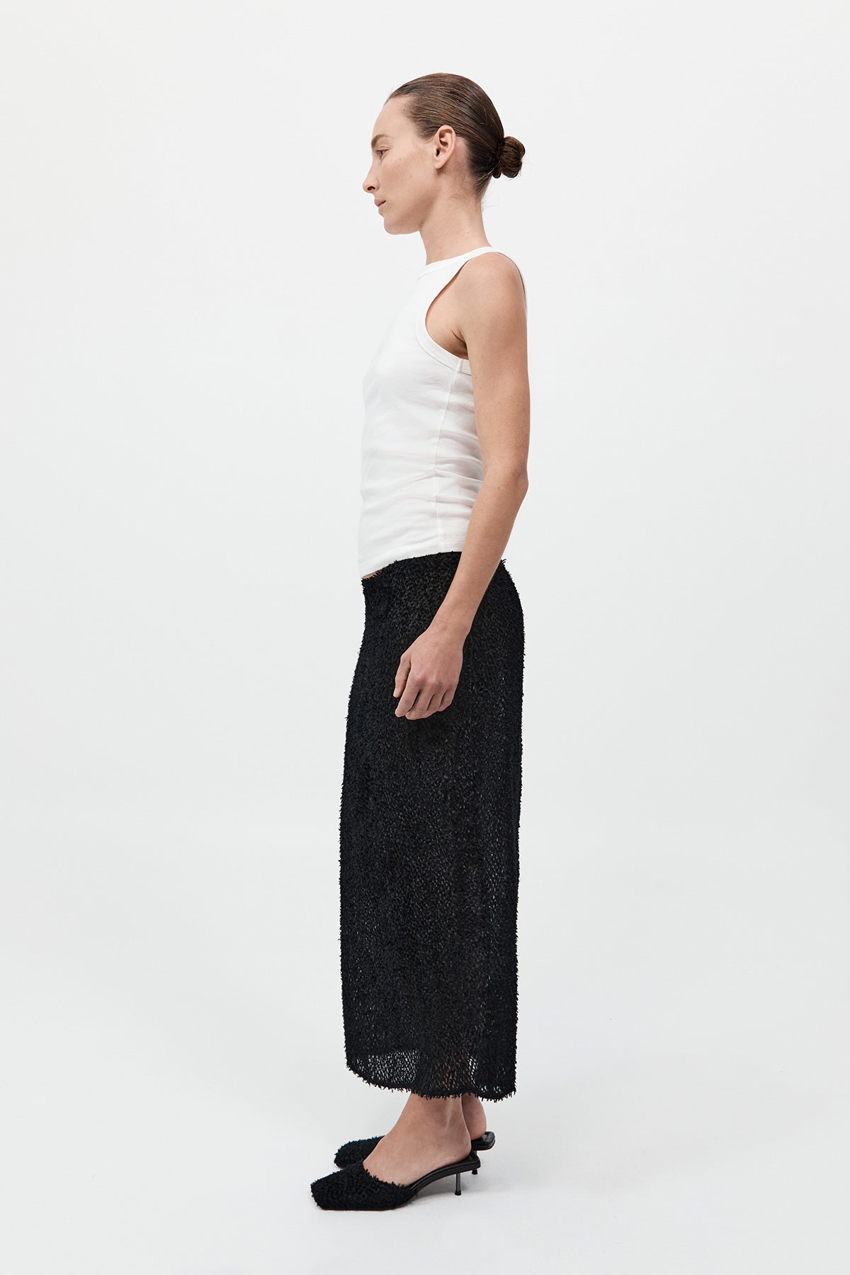 Organic Cotton Bateau Tank - White