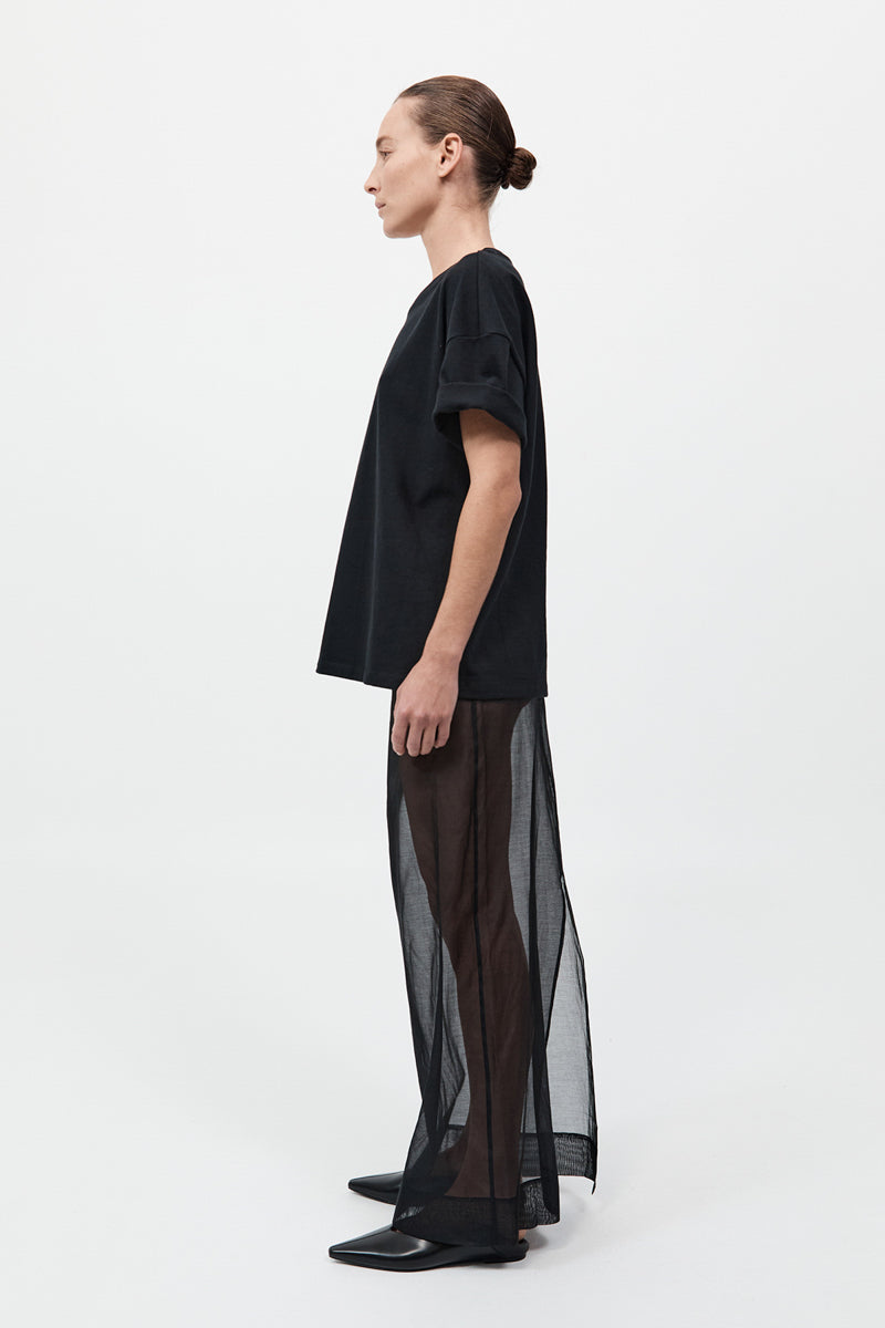 Organic Cotton Relaxed Tee - Black