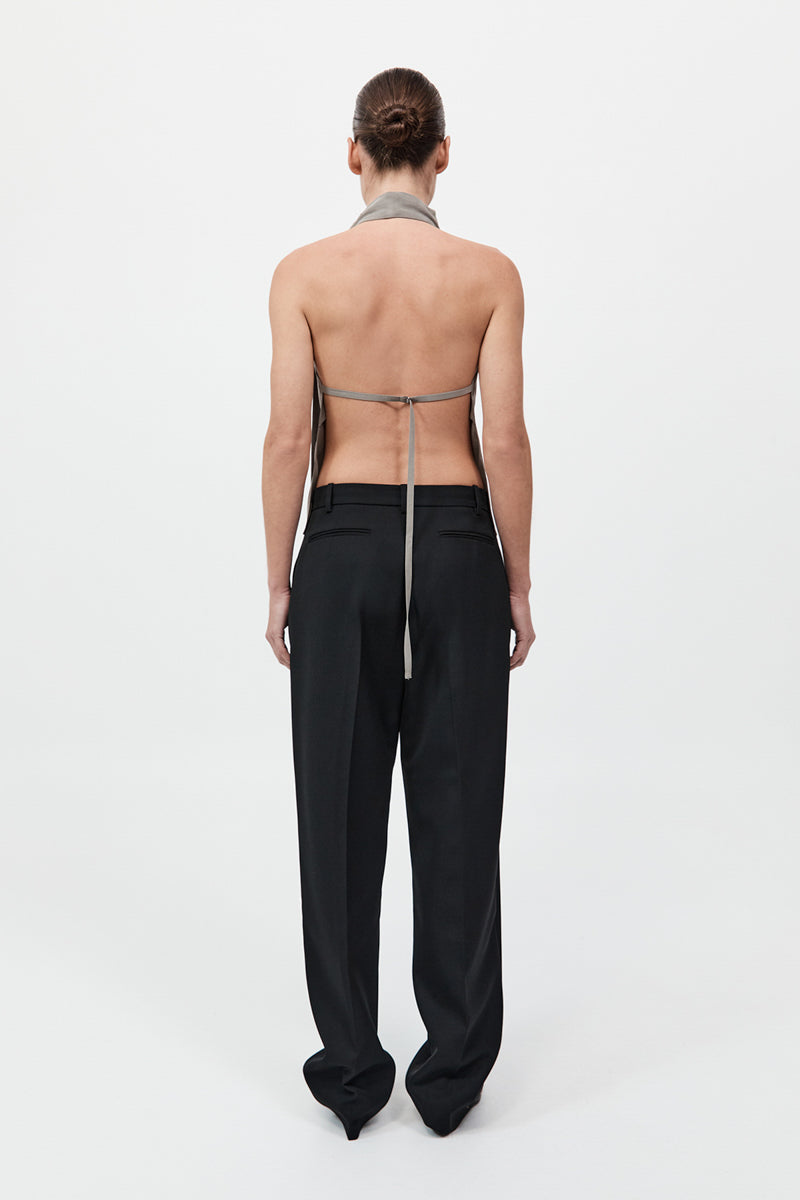 Bias Scarf Top - Slate