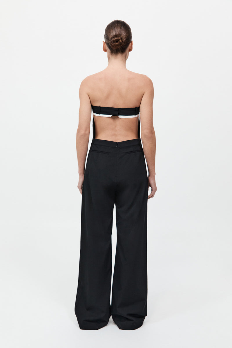 Deconstructed Tailored Jumpsuit - Black