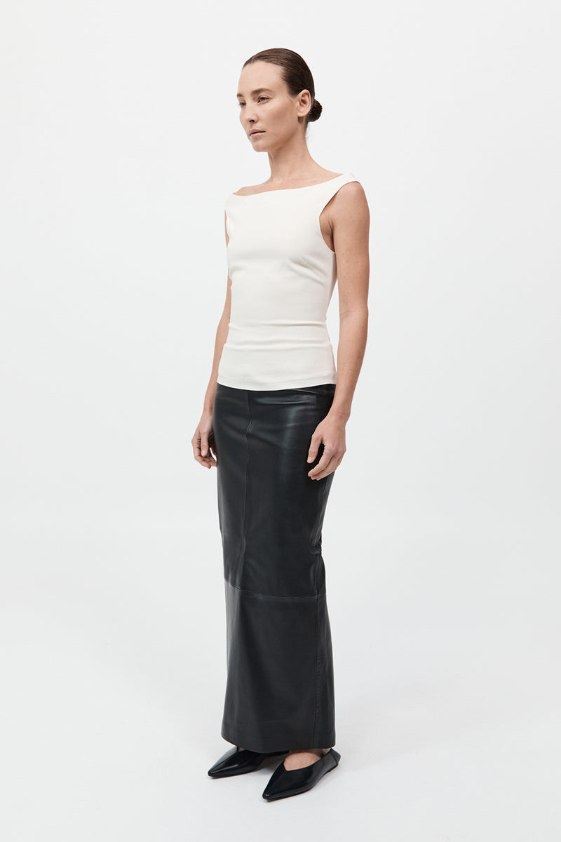 Slim Bateau Top - Off White