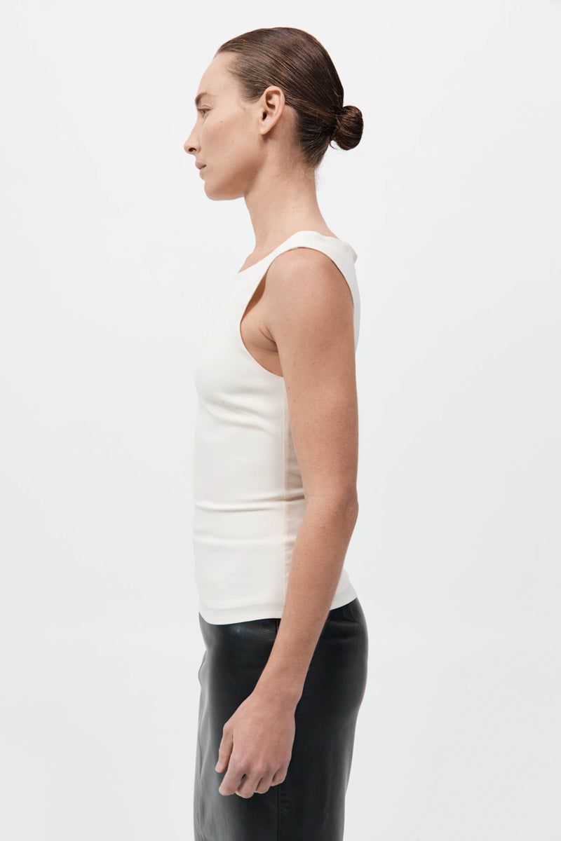 Slim Bateau Top - Off White