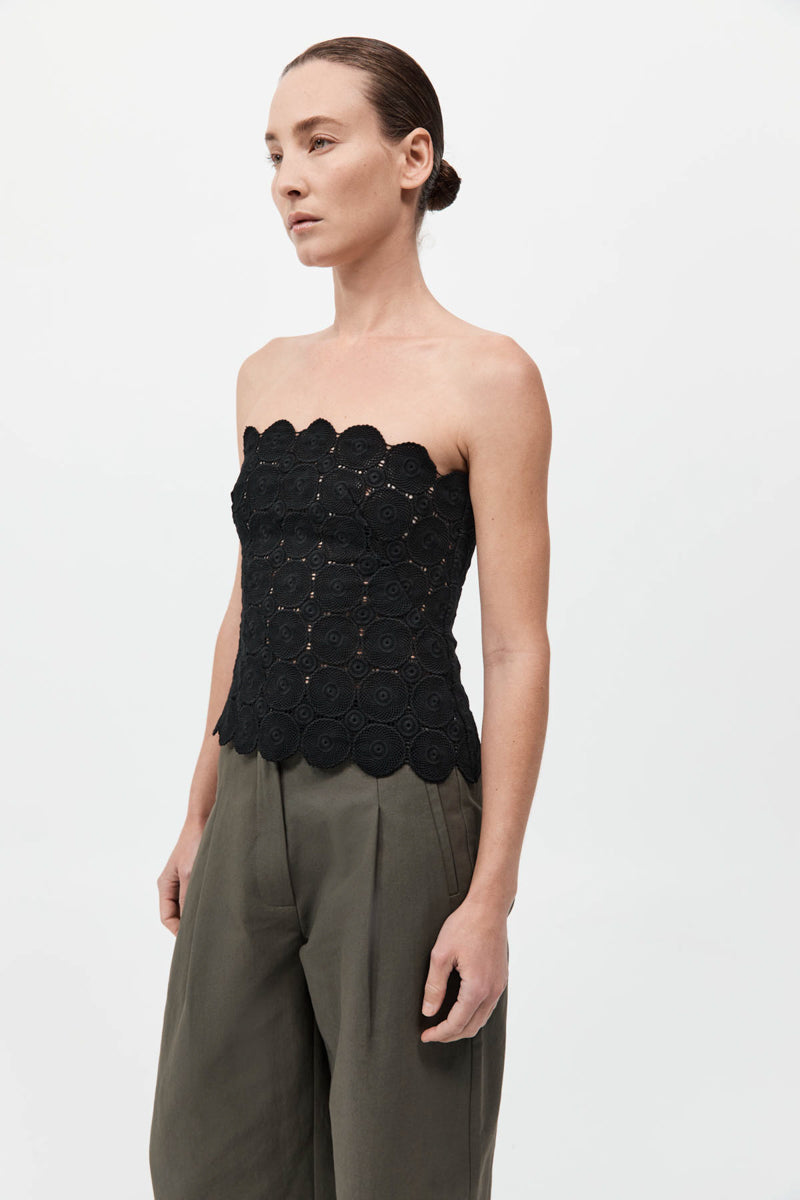 Doily Top - Black