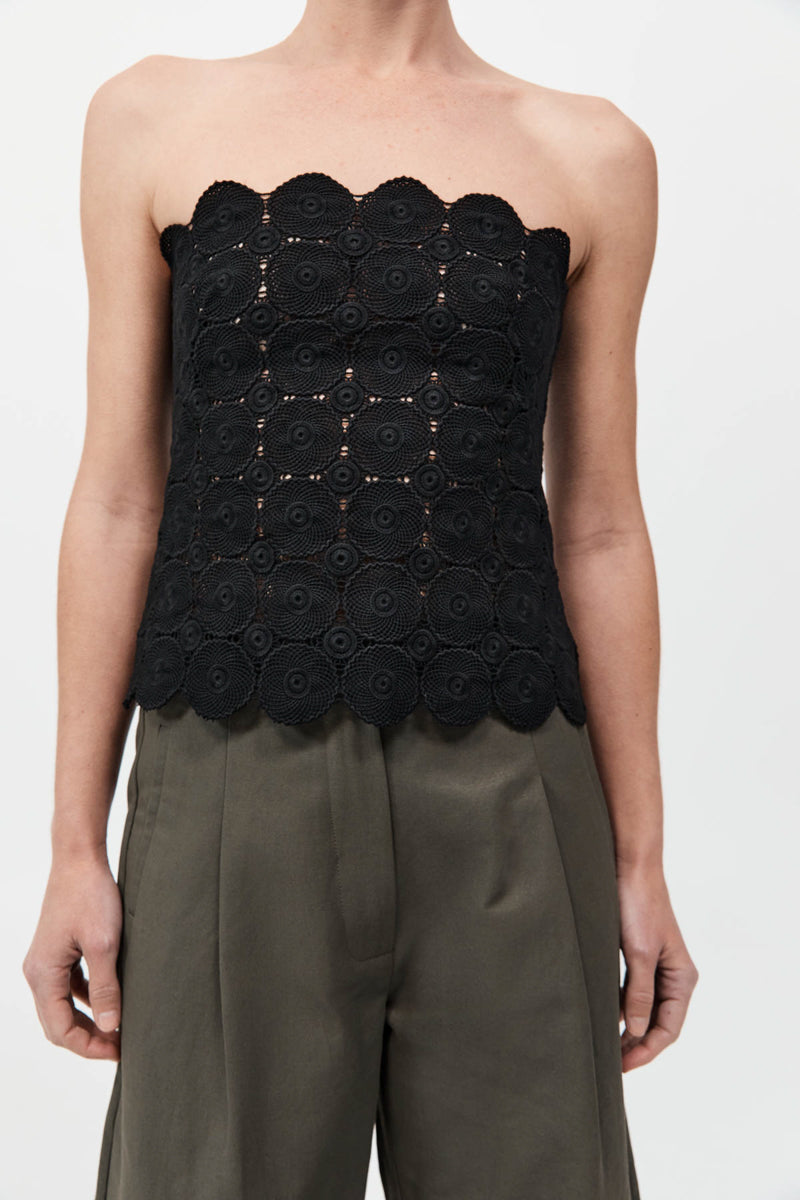 Doily Top - Black